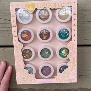 Heart of gold Colourpop Disney Princess eyeshadow collection